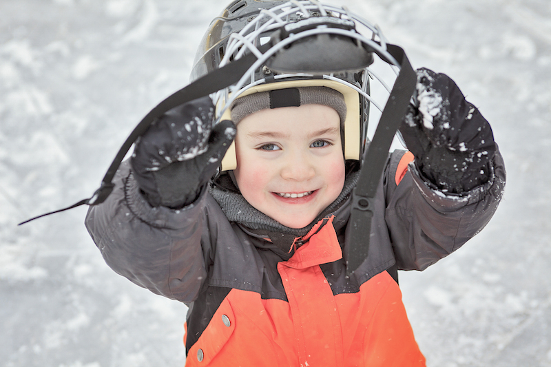 Eishockey mit Kindern