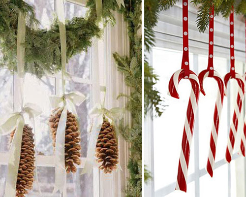 Weihnachtliche Fensterdekoration