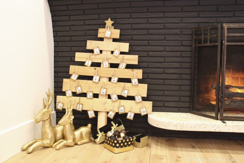 Adventskalender aus Paletten