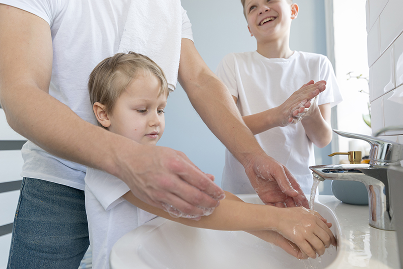 Kinder und Hygiene